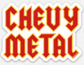Chevy Metal 2026 Logo Stickers