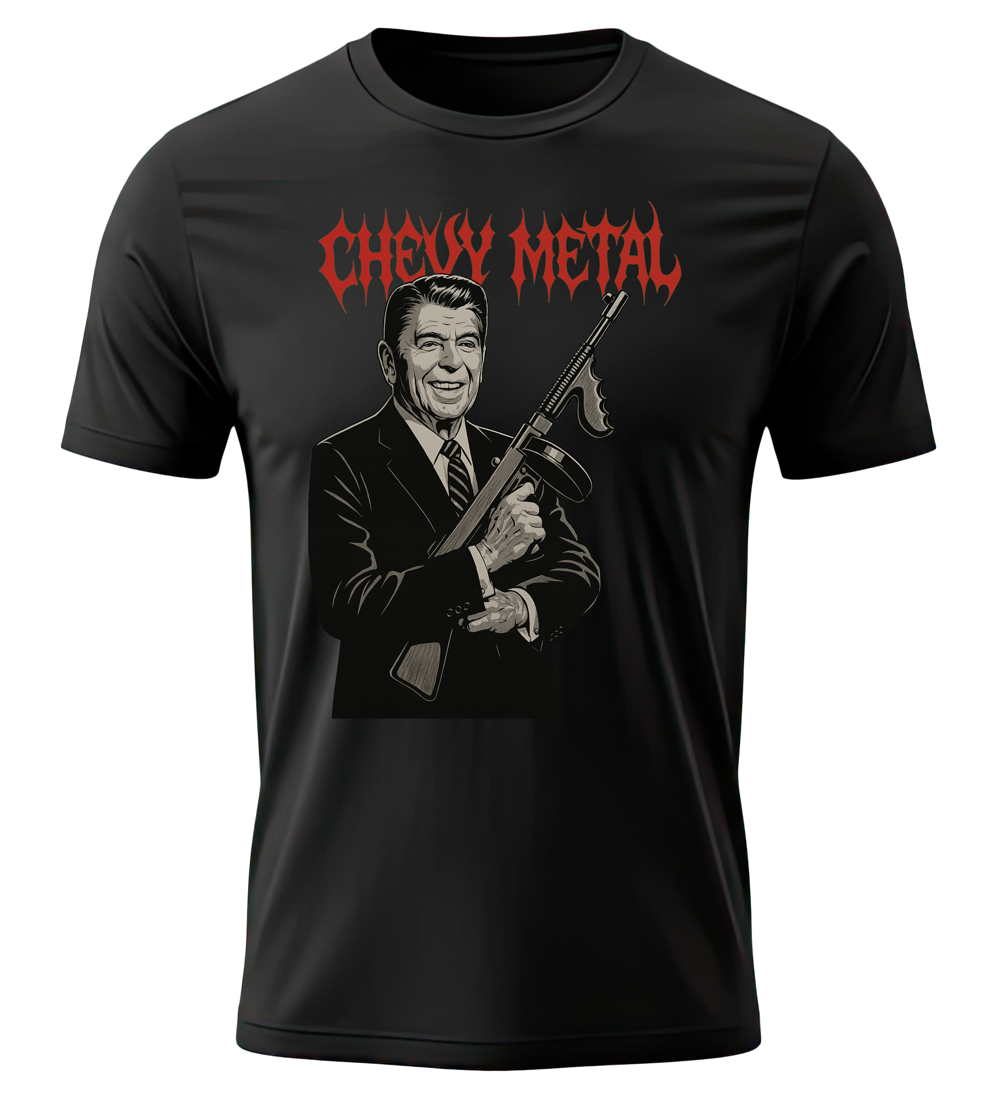 Chevy Metal Reagan T Shirt