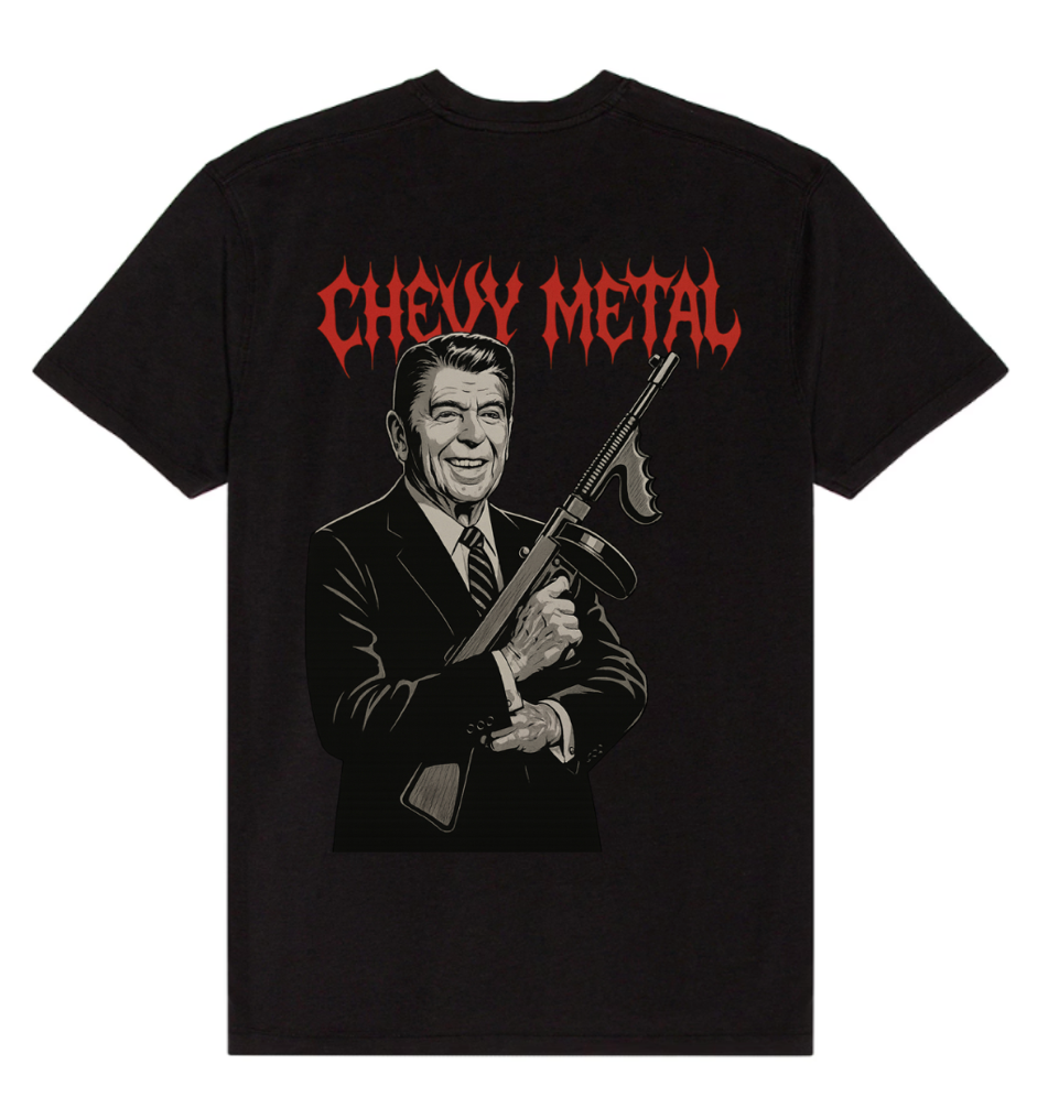Chevy Metal Reagan T Shirt