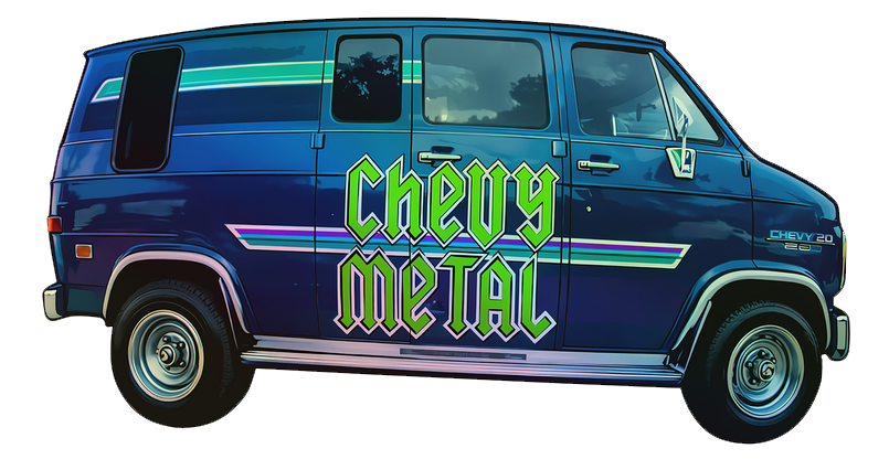 Chevy Metal Van Holographic Sticker