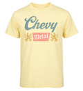 CHEVY METAL COORS T-SHIRT - Pale Yellow