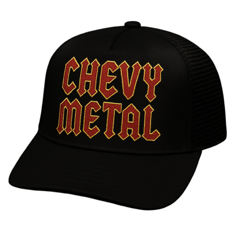 Chevy Metal Logo Embroidered Trucker Hat